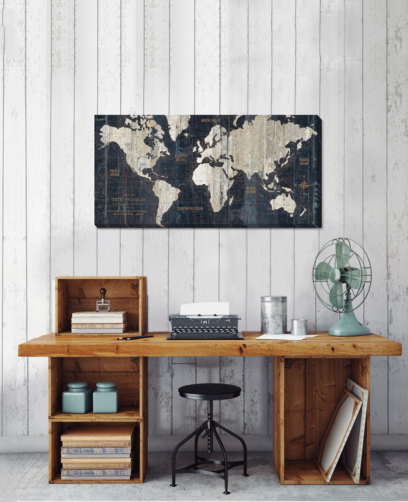 Old World Map Wrapped Canvas *NEW* - TheArtistsQuarter