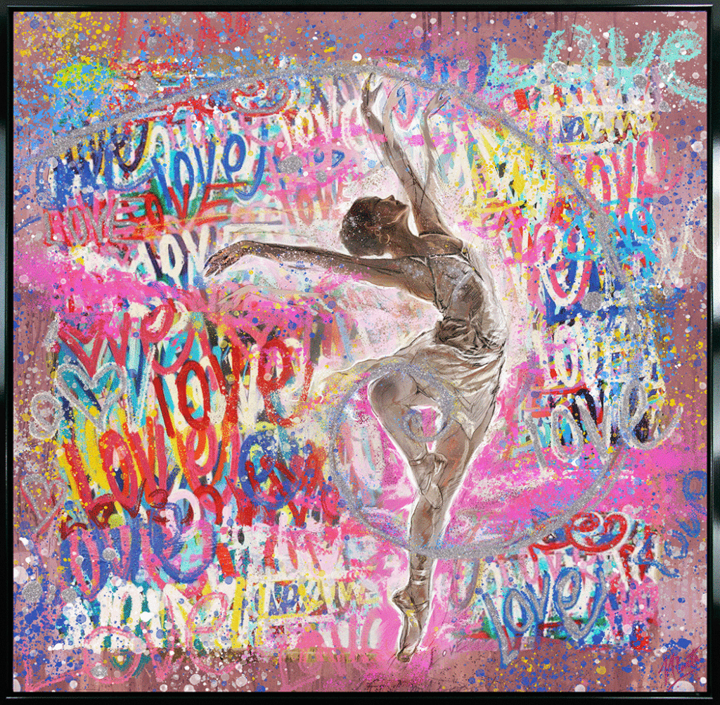 Graffiti Ballerina II By Marta Wiley *NEW* - TheArtistsQuarter