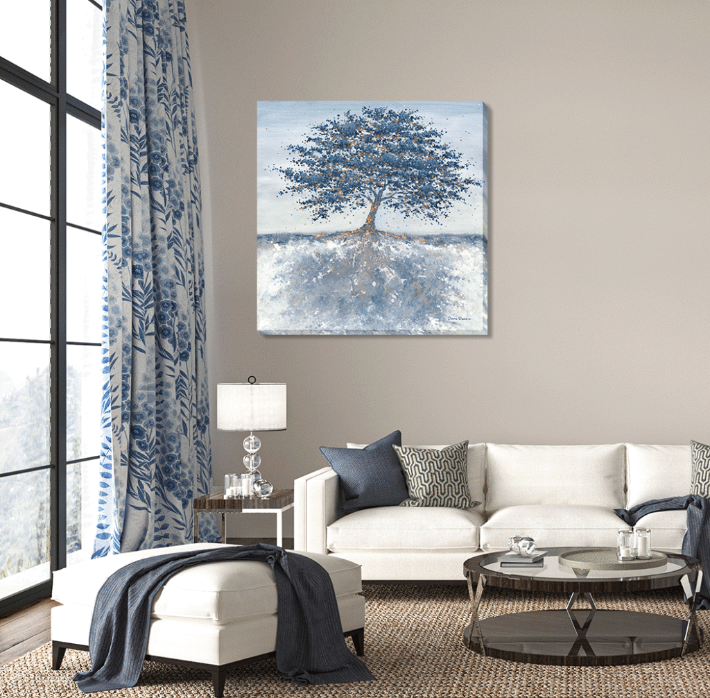 Frosted Reflection Canvas By Diane Demirci - TheArtistsQuarter