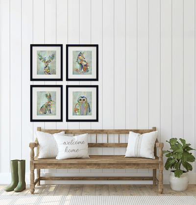 Fantastic Floral Animals III – Hare By Fab Funky - TheArtistsQuarter