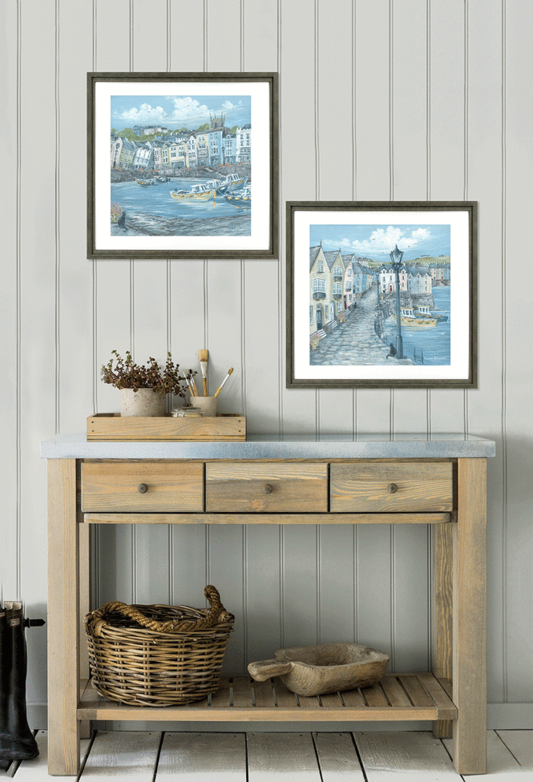 Moored up Boats I By Diane Demirci *NEW* - TheArtistsQuarter