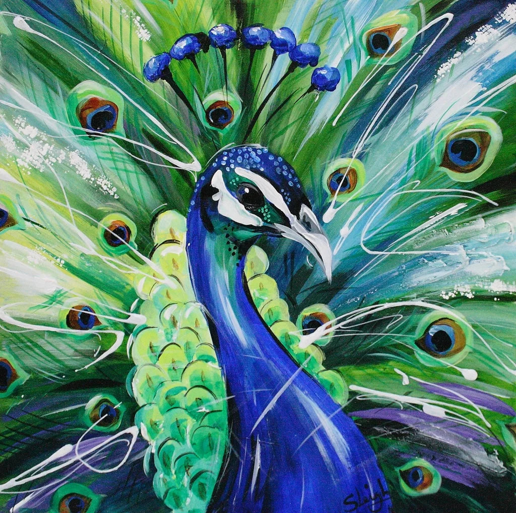 Peacock By Susan B Leigh (Limited Edition) - TheArtistsQuarter