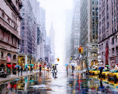New York 5th Avenue Canvas By MacNeil **Please note - we do not deliver this item - IT IS STRICTLY COLLECTION ONLY** - TheArtistsQuarter