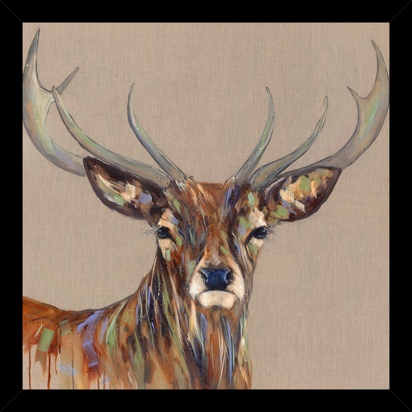 Bold Stag By Louise Luton *LAST ONE!* - TheArtistsQuarter