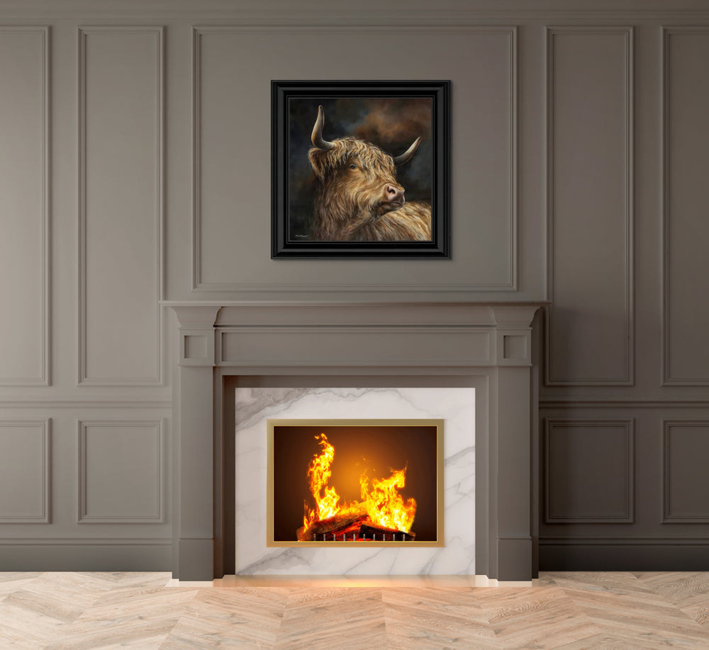 Strong Will (Gloss Black Large Edition) By Dina Perejogina - TheArtistsQuarter
