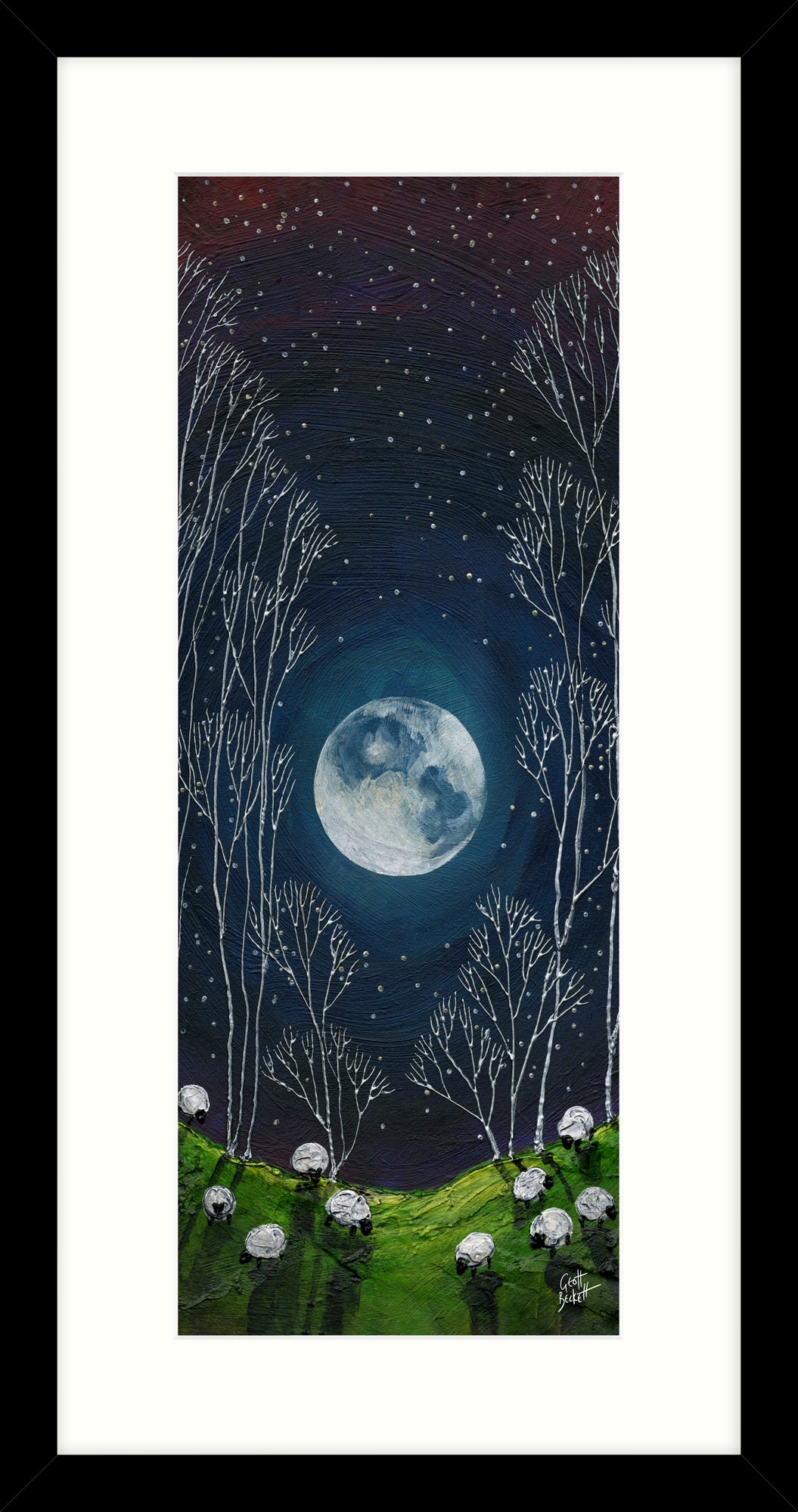 Moon View By Geoff Beckett - TheArtistsQuarter