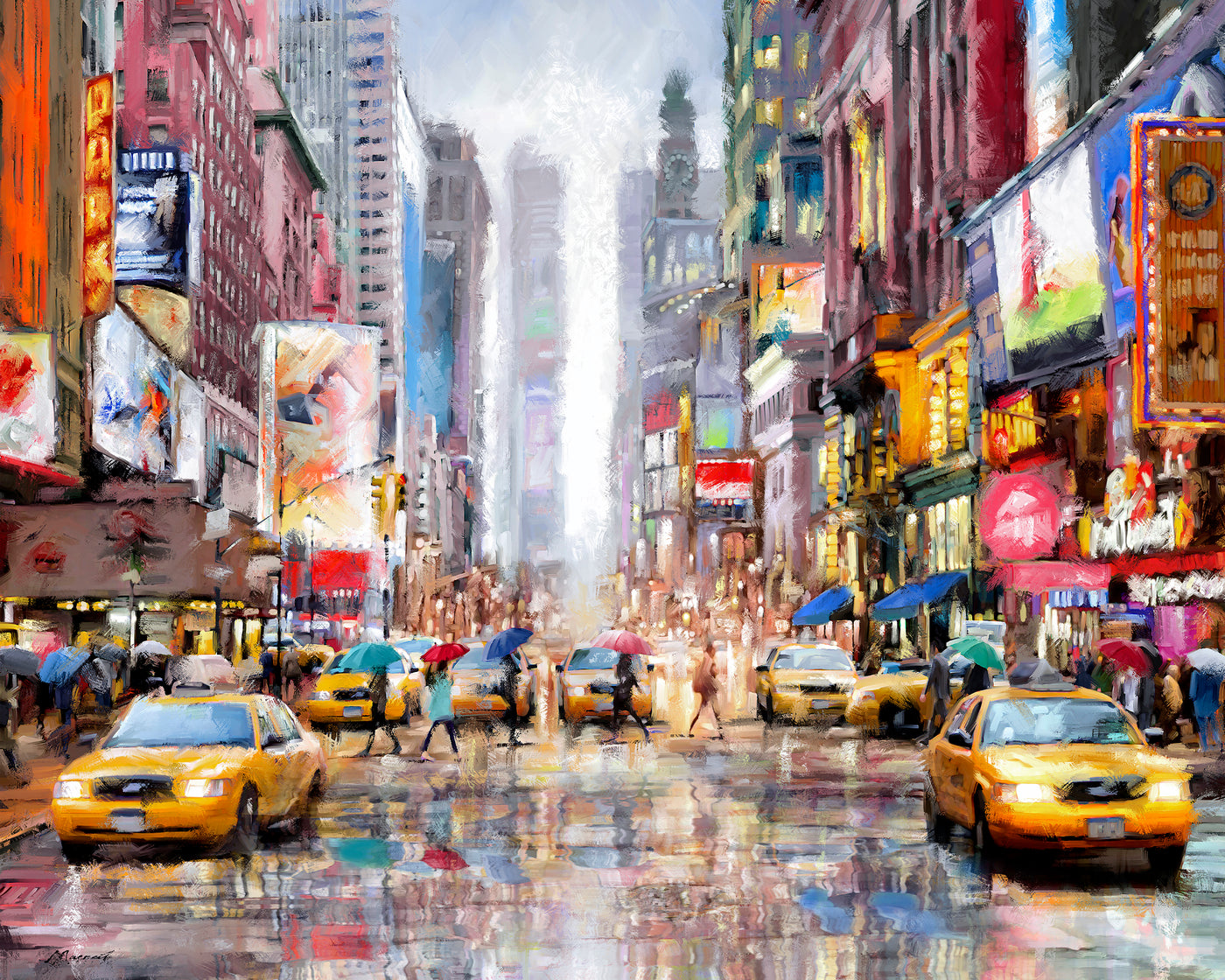 New York Times Square Canvas By Richard MacNeil *COLLECTION ONLY* - TheArtistsQuarter