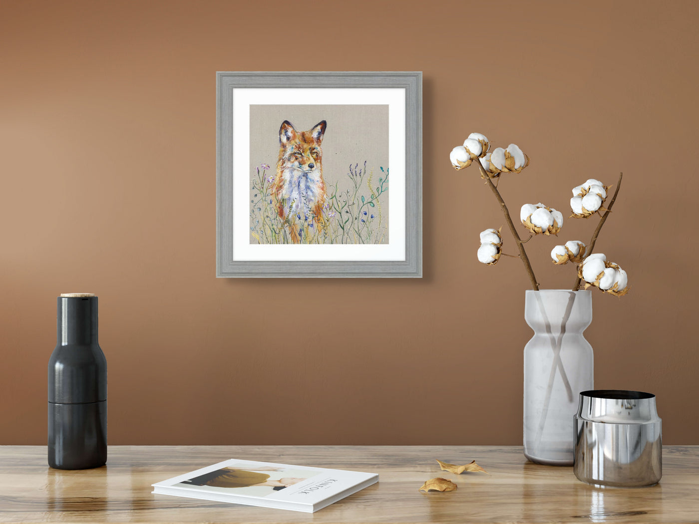 Floral Fox Small By Louise Luton *NEW* - TheArtistsQuarter