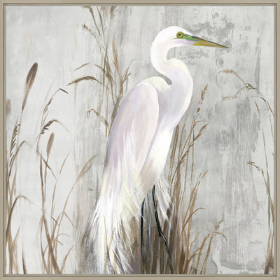White Egret Canvas By Aimee Wilson *NEW* - TheArtistsQuarter