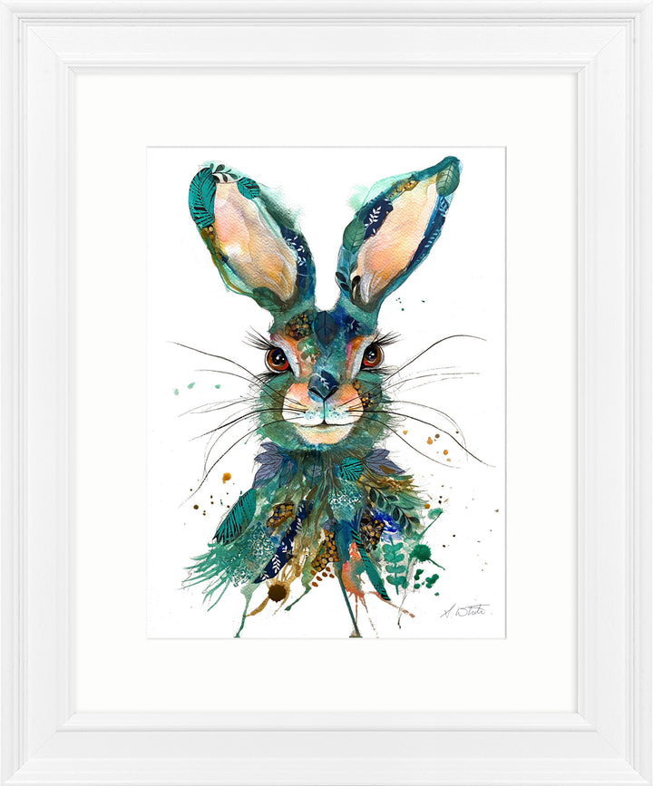 Teal Hare By Sarah White *NEW* - TheArtistsQuarter