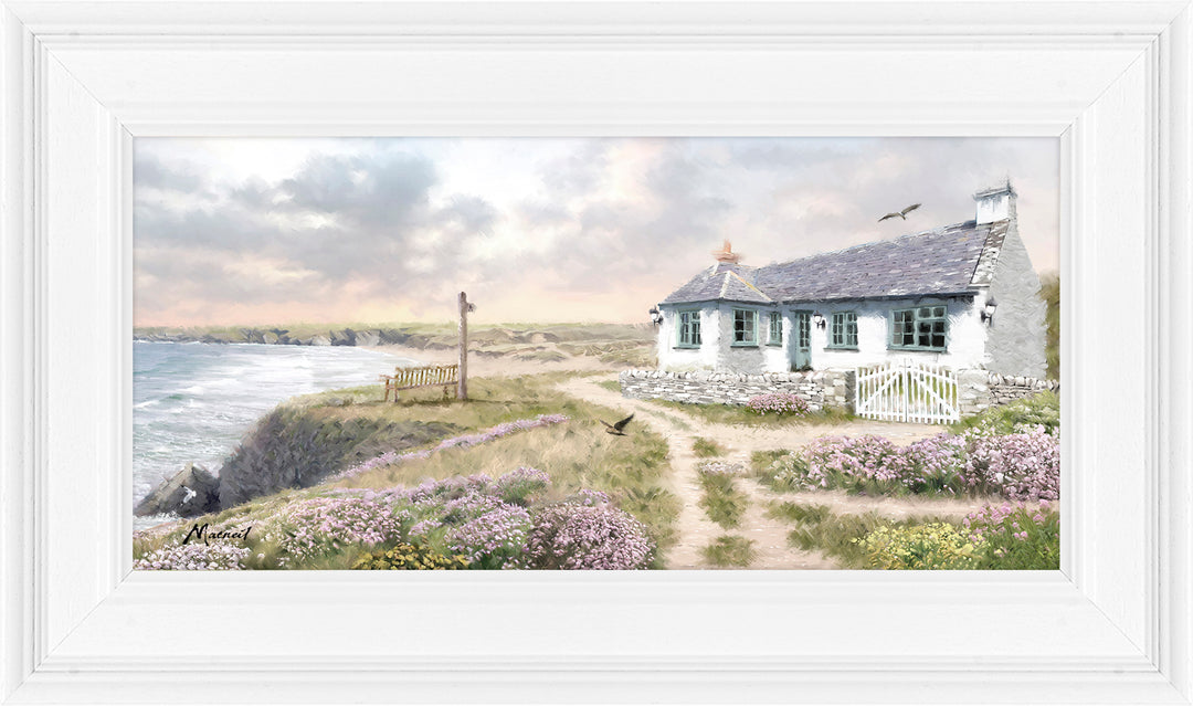 Cliff Top Cottage (Small) By Richard MacNeil - TheArtistsQuarter