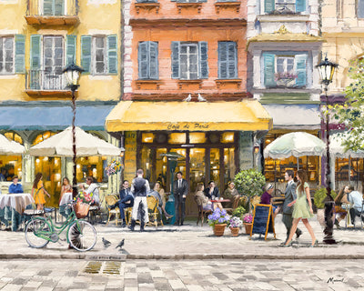 Cafe De Paris Canvas By Richard MacNeil *NEW* *WE DO NOT DELIVER THIS ITEM - STRICTLY COLLECTION ONLY** - TheArtistsQuarter
