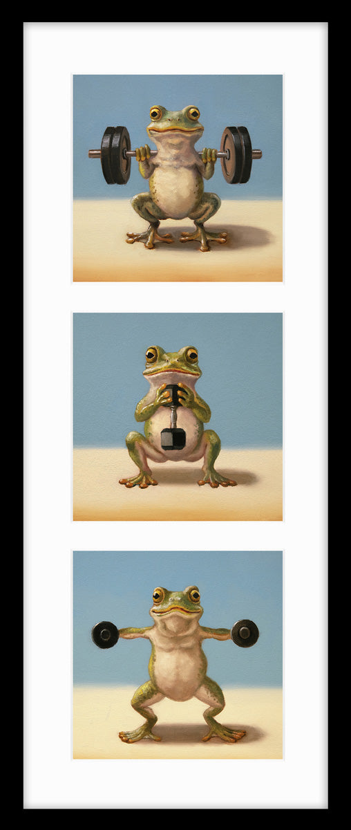 Frog Triptych By Lucia Heffernan - TheArtistsQuarter