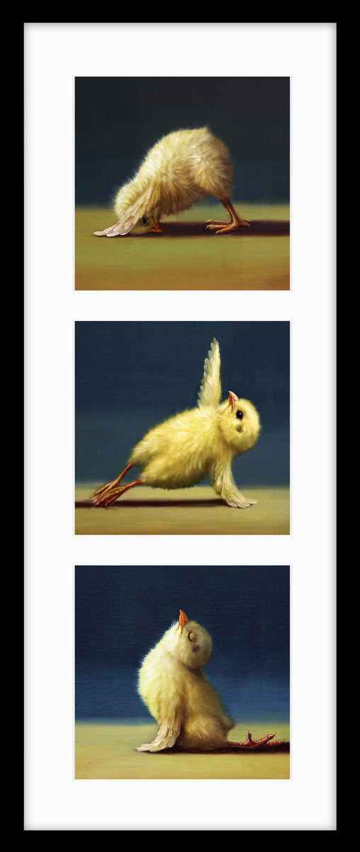 Yoga Chicks Triptych By Lucia Heffernan - TheArtistsQuarter