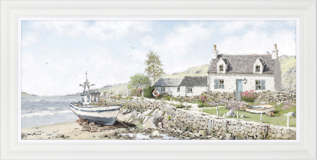 Seaside Cottage By Richard MacNeil - TheArtistsQuarter