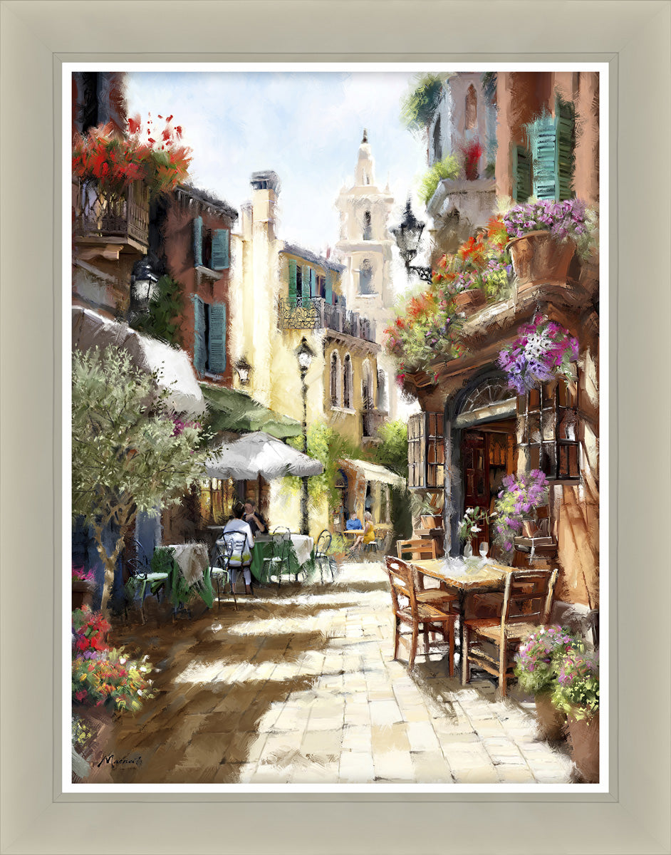 Side Street Cafe By Richard MacNeil - TheArtistsQuarter