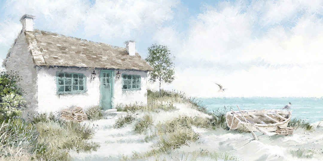 Lobster Pot Cottage (Canvas) By Richard MacNeil - TheArtistsQuarter