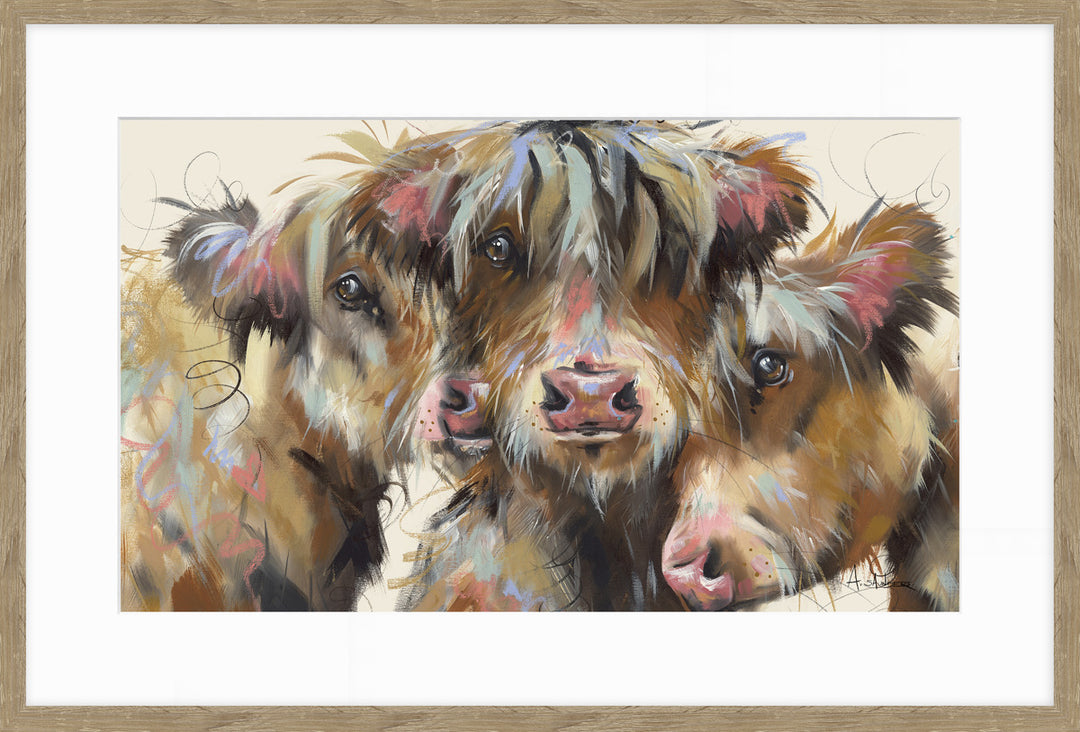 Highland Huddle By Ashley Saunders - TheArtistsQuarter