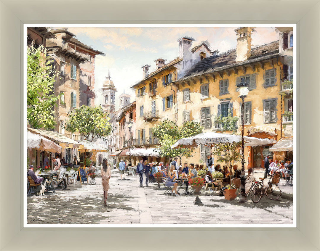 Cafe Street Promenade (Medium) By Richard MacNeil - TheArtistsQuarter