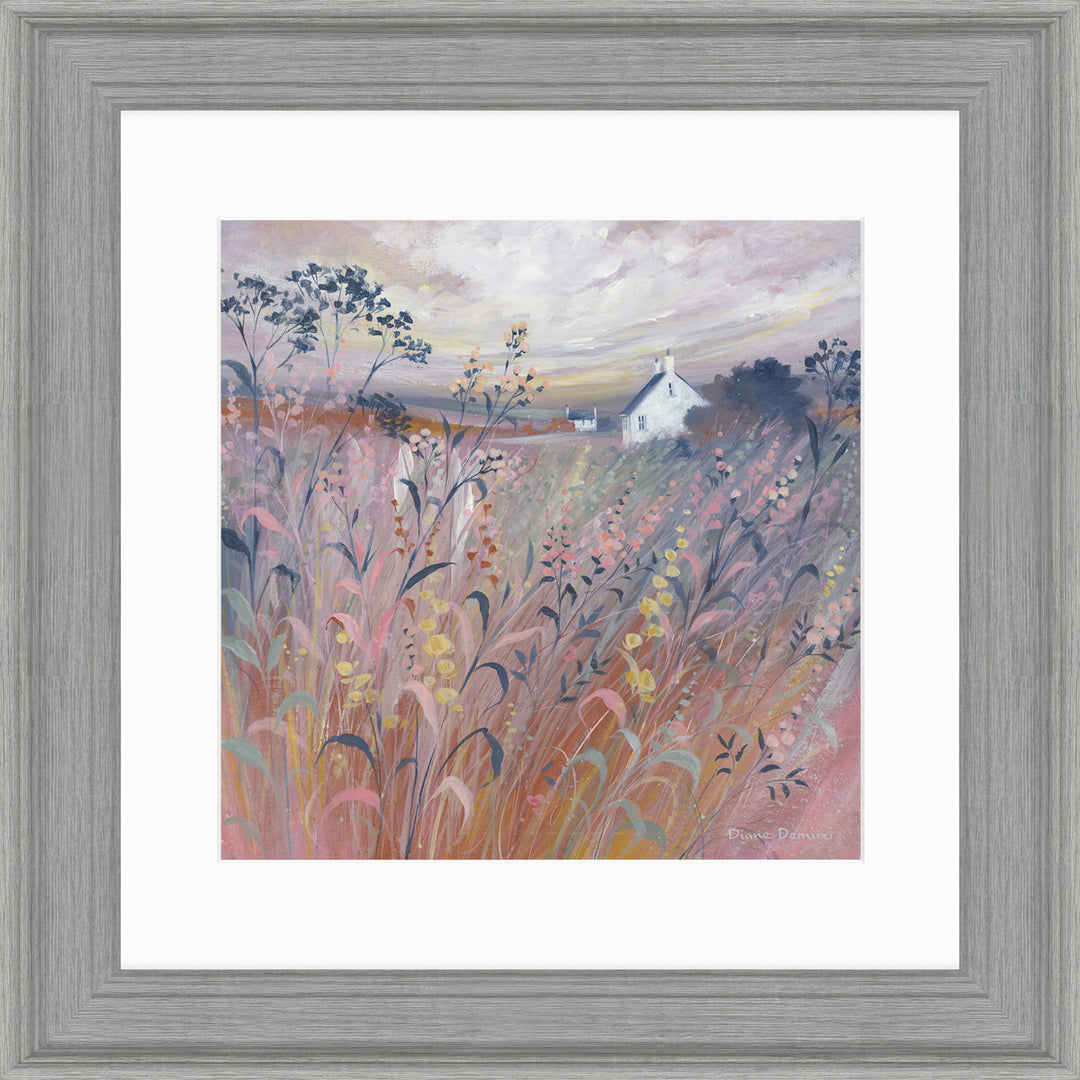Hazy Meadow Cottage I By Diane Demirci - TheArtistsQuarter