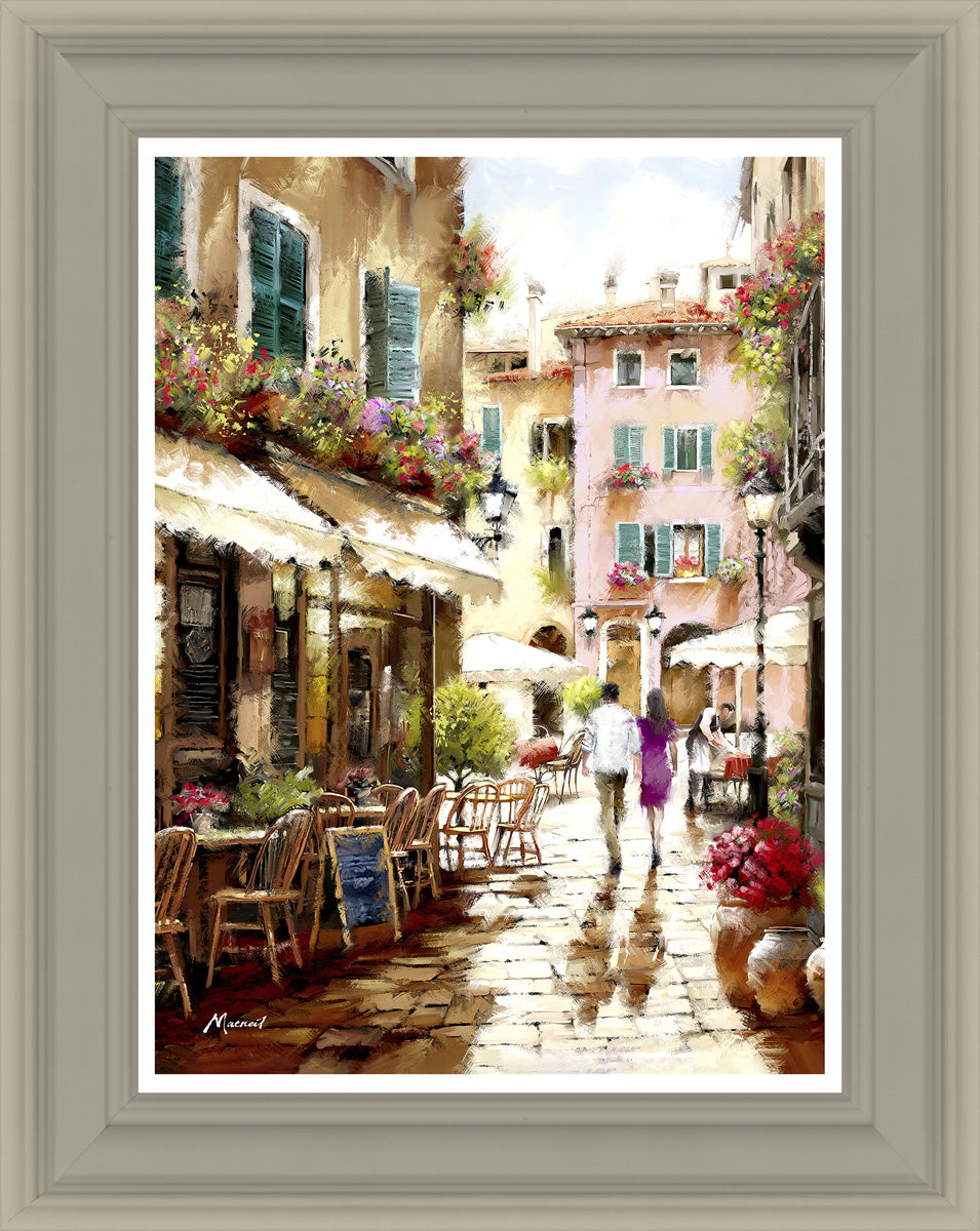 Side Street Stroll (Small) By Richard MacNeil - TheArtistsQuarter