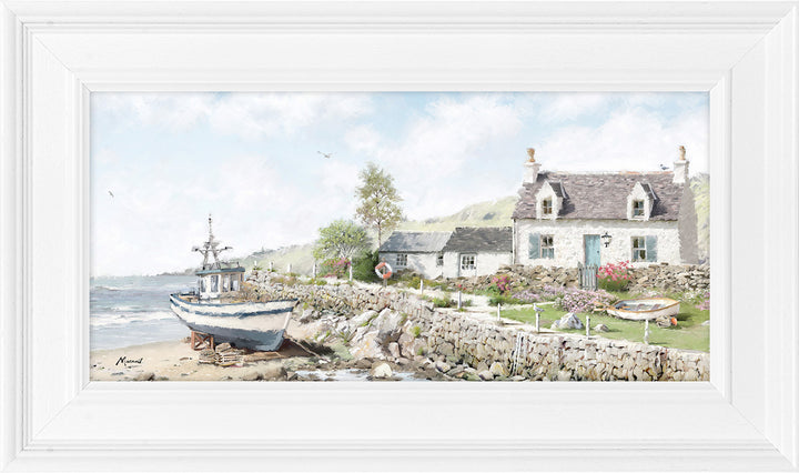 Seaside Cottage (Small) By Richard MacNeil - TheArtistsQuarter