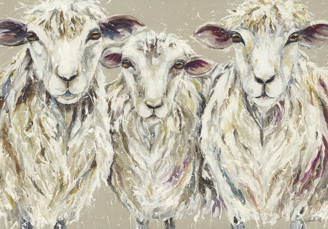 Woolly Sheep Trio By Nicola Jane Rowles - TheArtistsQuarter