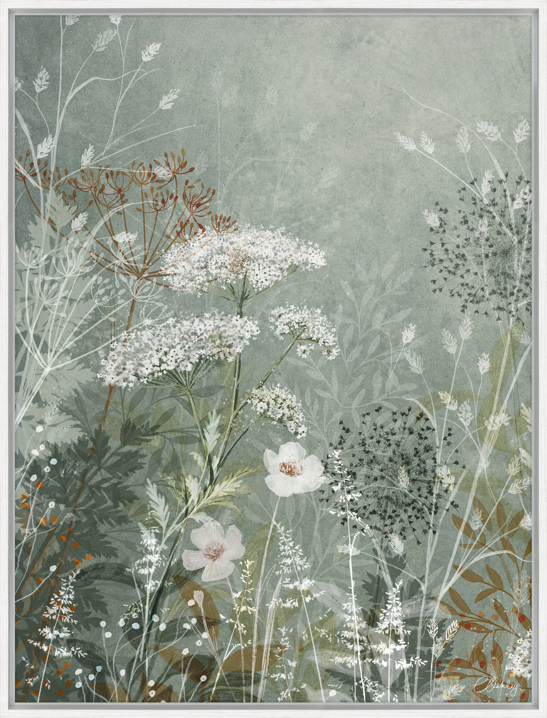 Wild Sage Meadow I Large By Charlotte Oakley - TheArtistsQuarter