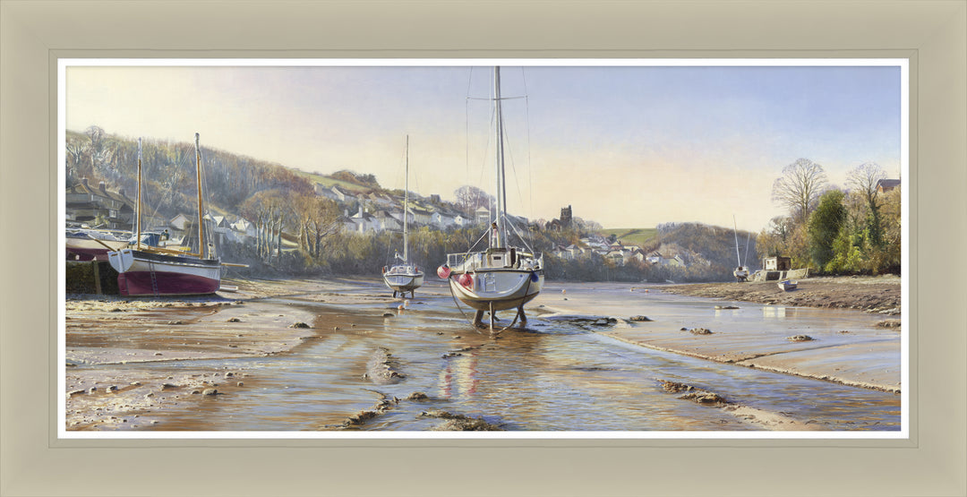 First Light On The Harbour By Duncan Palmar - TheArtistsQuarter