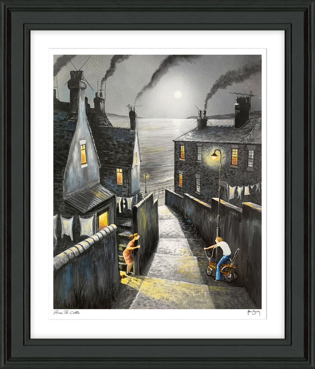 Across The Cobbles By Adam Barsby - TheArtistsQuarter