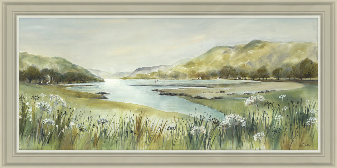 Pistachio Riverbank By Elizabeth Baldin - TheArtistsQuarter