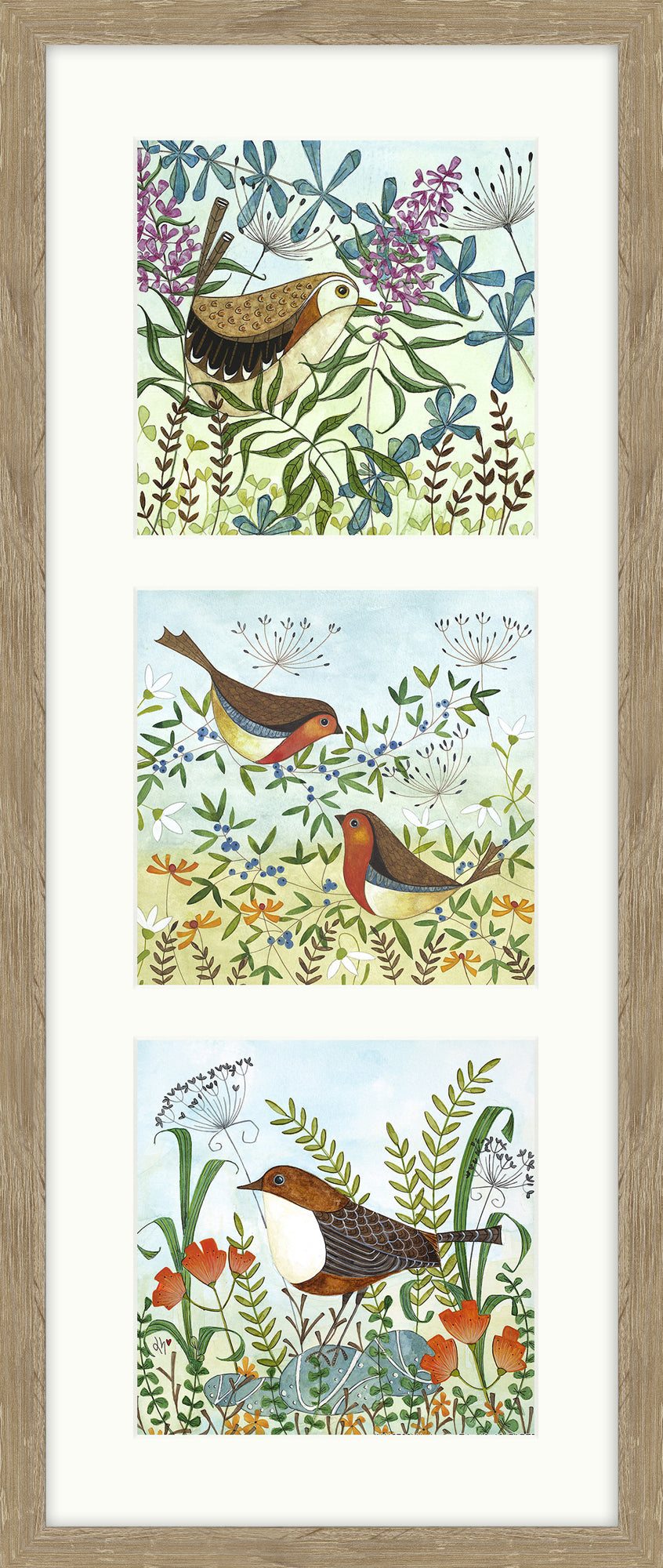 Hedgerow Trio By Linda Hoskin - TheArtistsQuarter