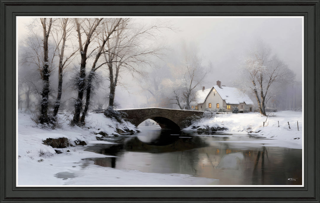 A Winters Cottage By M. Torelli - TheArtistsQuarter