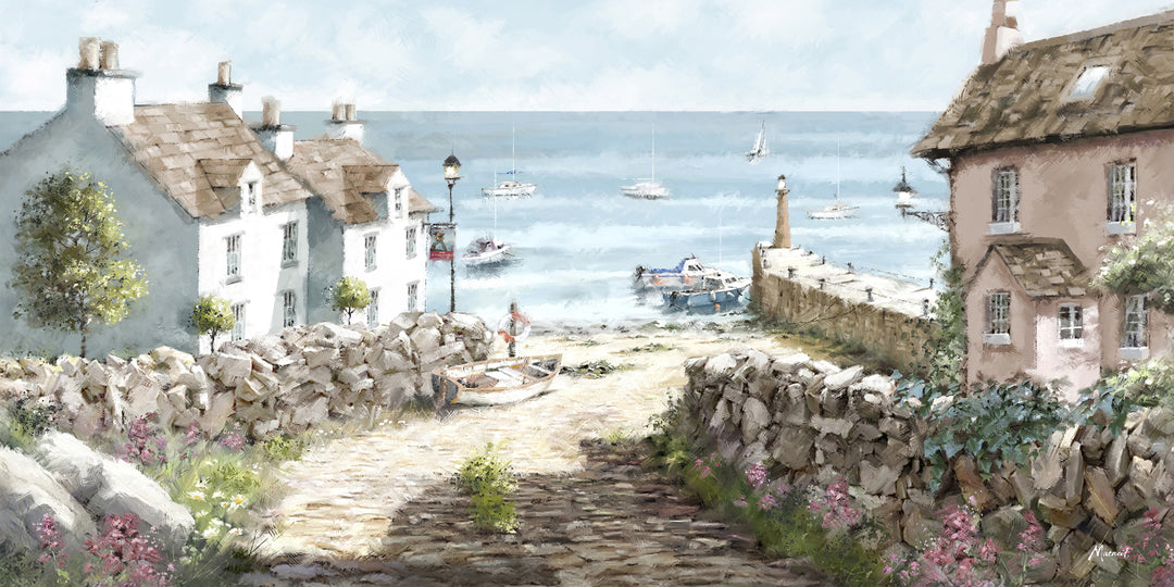Smuggler Harbour (Canvas) By Richard MacNeil - TheArtistsQuarter