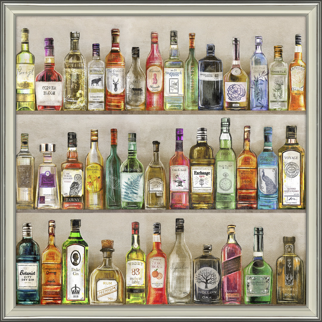 Cocktail Shelf By Charlotte Oakley - TheArtistsQuarter