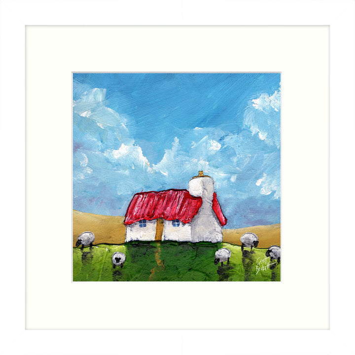 Little Red Roof By Geoff Beckett - TheArtistsQuarter