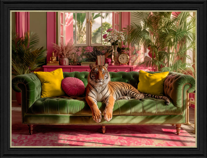 Lounging Tropical Tiger By Artko - TheArtistsQuarter