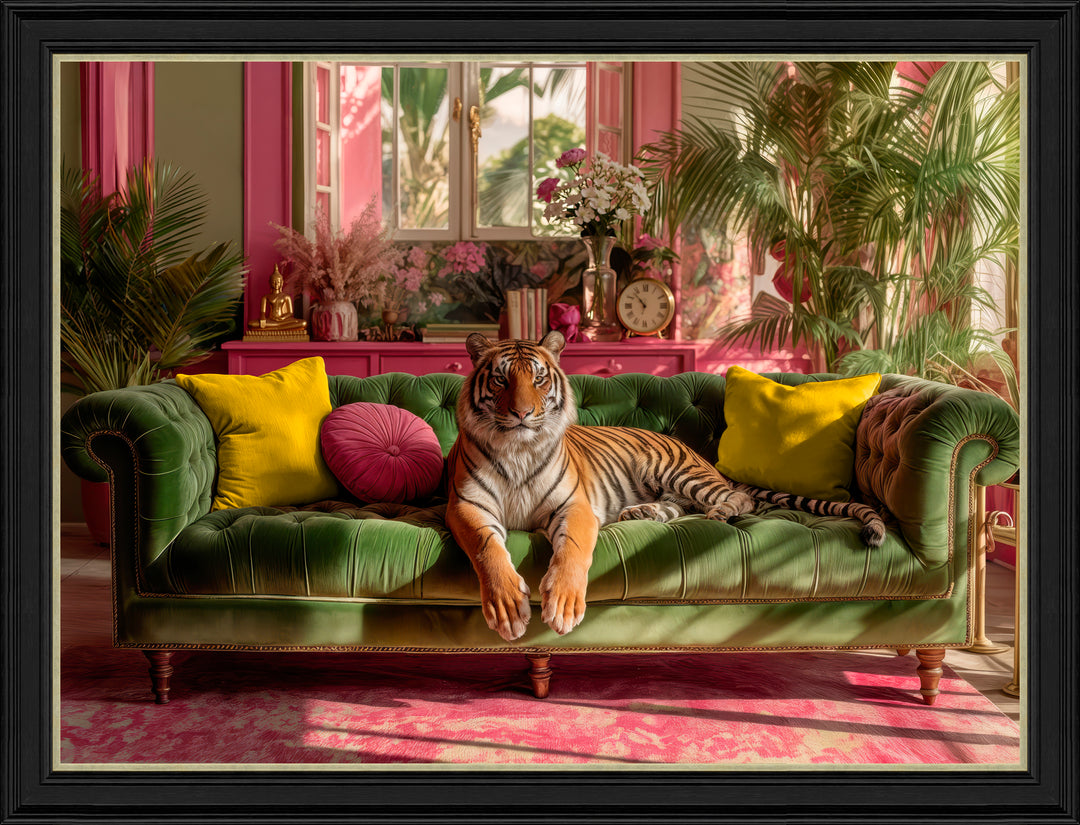 Lounging Tropical Tiger By Artko