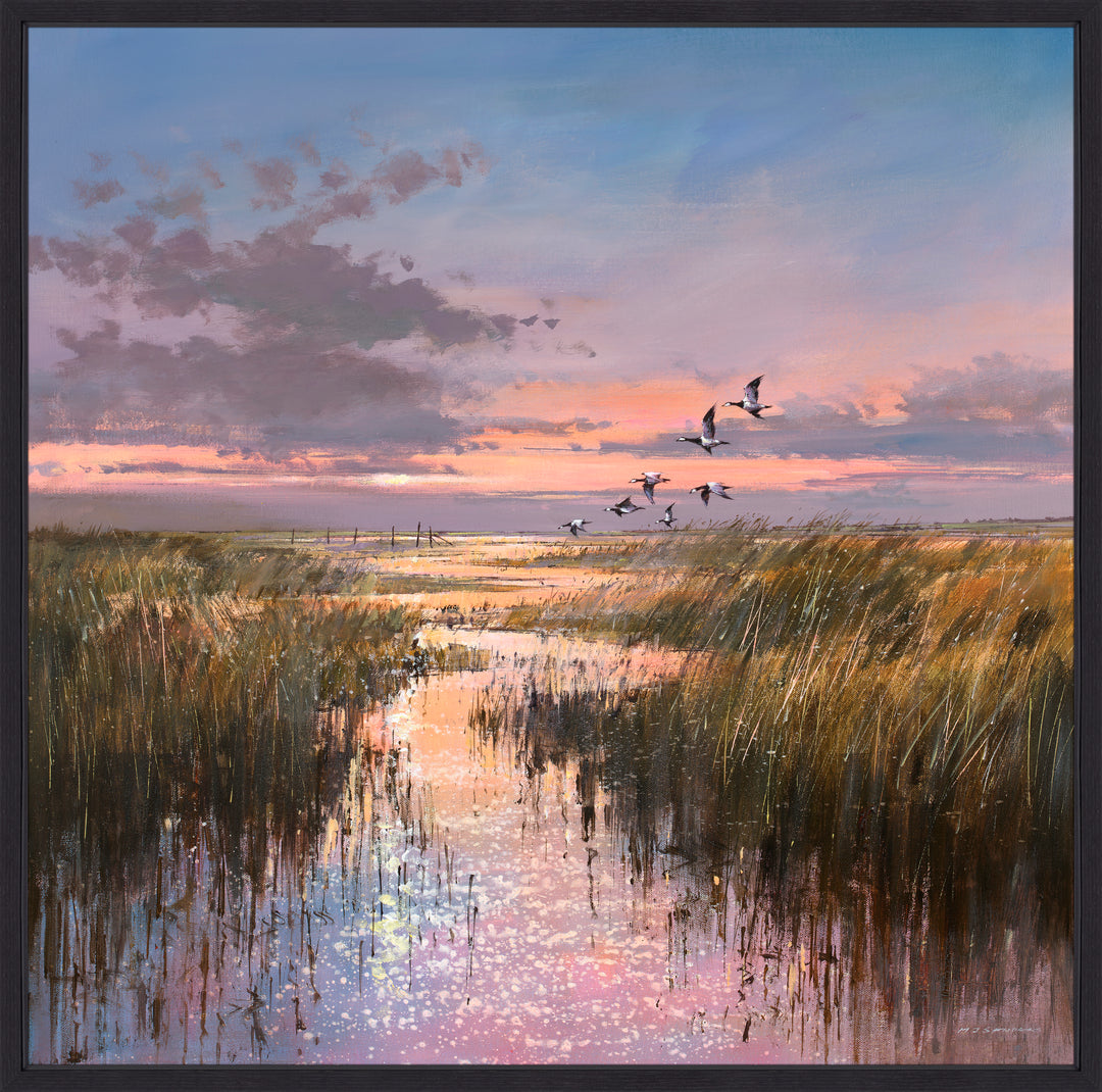 The Marsh at Sunset by Michael Sanders