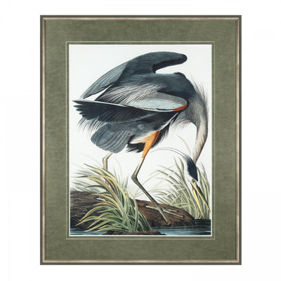 Vintage Blue Heron By AMP *NEW STOCK DUE EARLY JULY* - TheArtistsQuarter