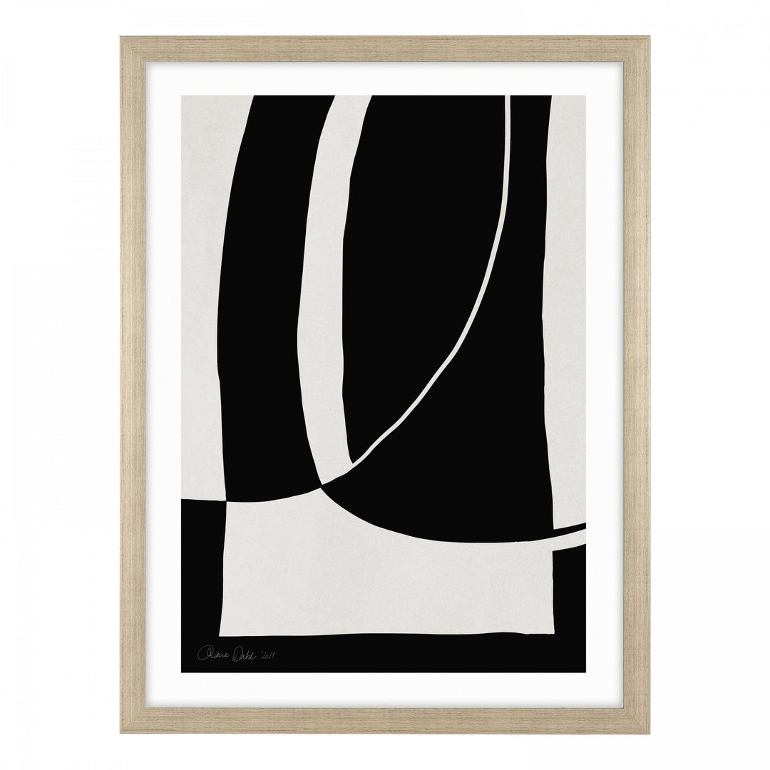 Abstract Noir et Blanc By Anne Dahl *SALE* - TheArtistsQuarter