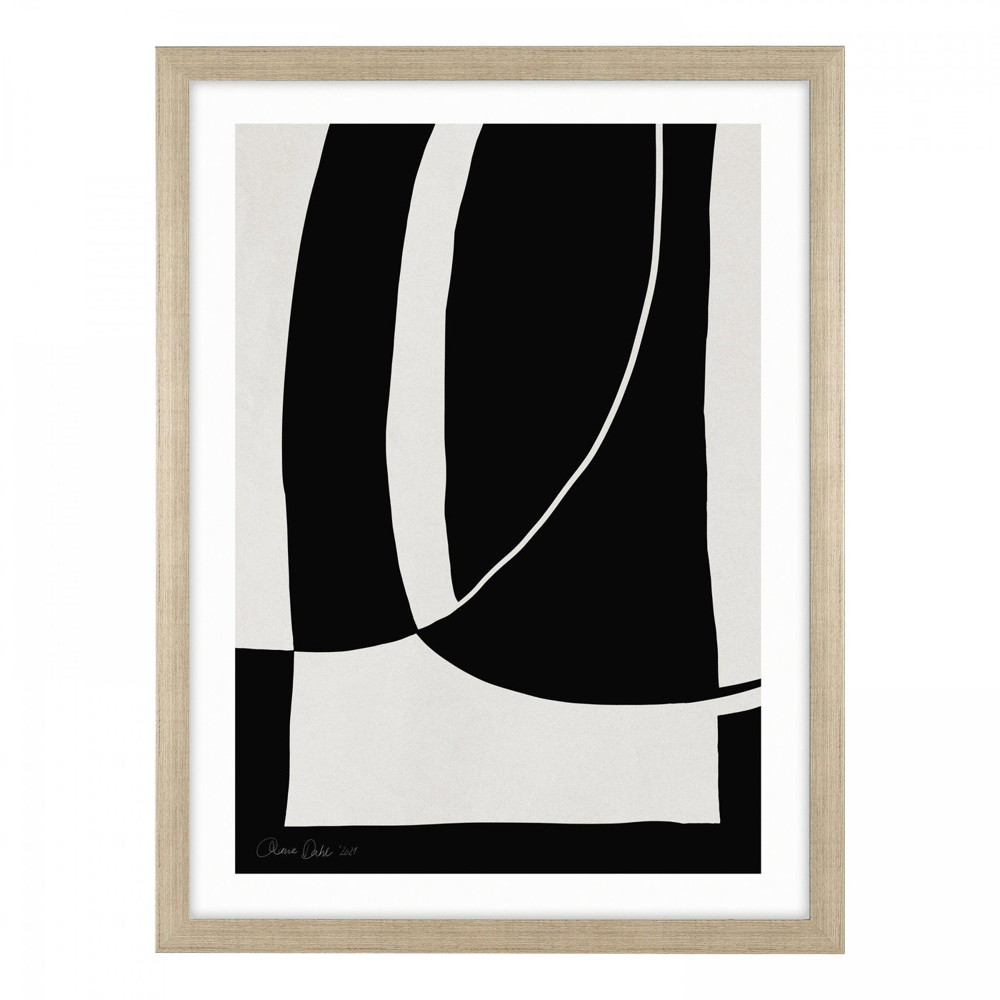 Abstract Noir et Blanc By Anne Dahl *NEW* - TheArtistsQuarter