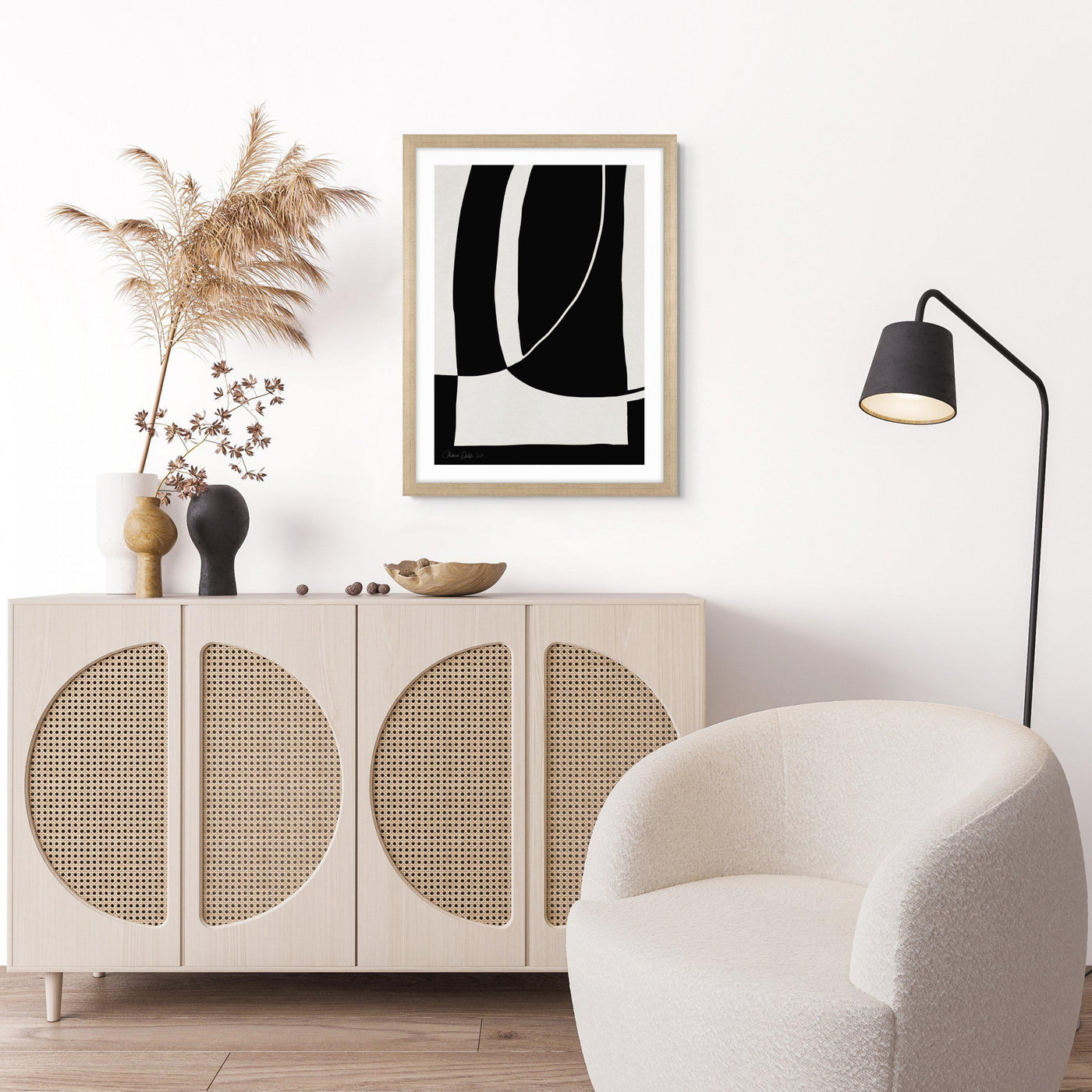 Abstract Noir et Blanc By Anne Dahl *NEW* - TheArtistsQuarter