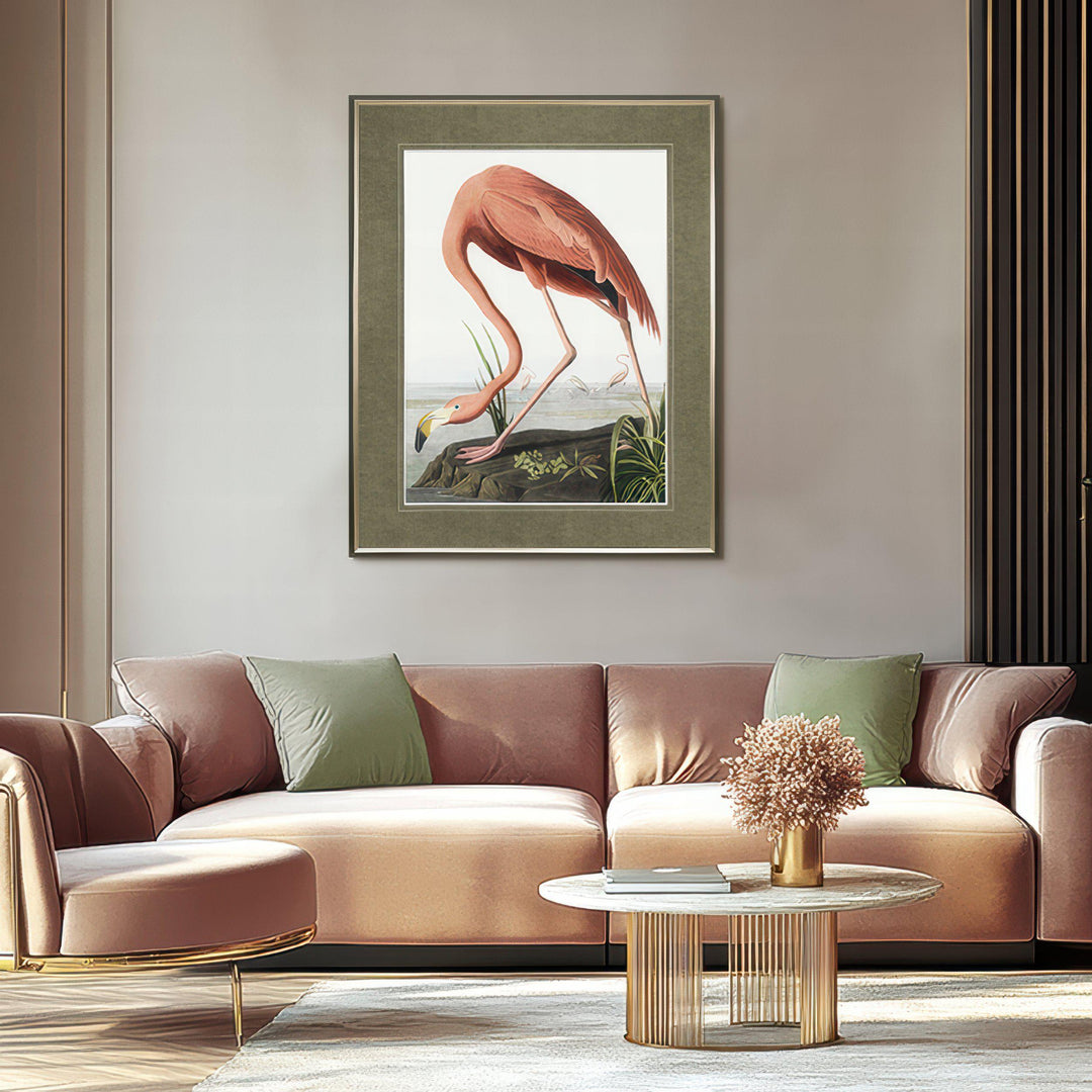 Vintage Flamingo By John James Audubon - TheArtistsQuarter