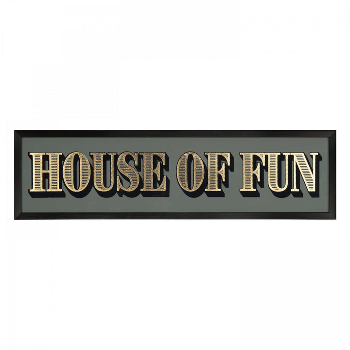 House Of Fun Wall Plaque By Faye Reynolds-Lydon - TheArtistsQuarter