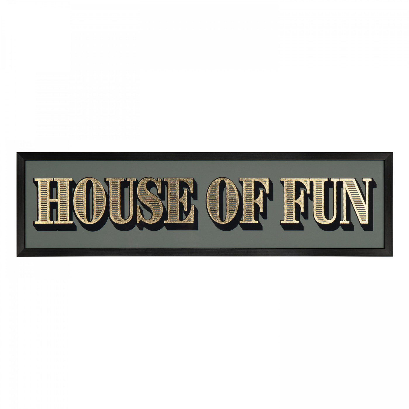 House Of Fun Wall Plaque By Faye Reynolds-Lydon *NEW STOCK DUE MAY* - TheArtistsQuarter