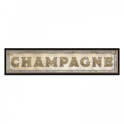 Champagne Wall Plaque Mirror By Faye Reynolds-Lydon *NEW* - TheArtistsQuarter