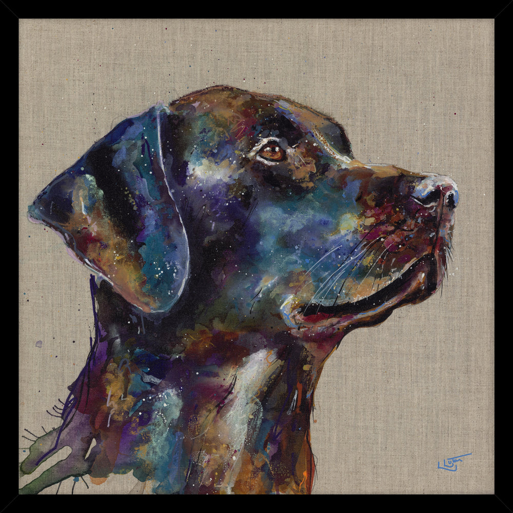 Black Labrador Large By Louise Luton *EXCLUSIVE* - TheArtistsQuarter