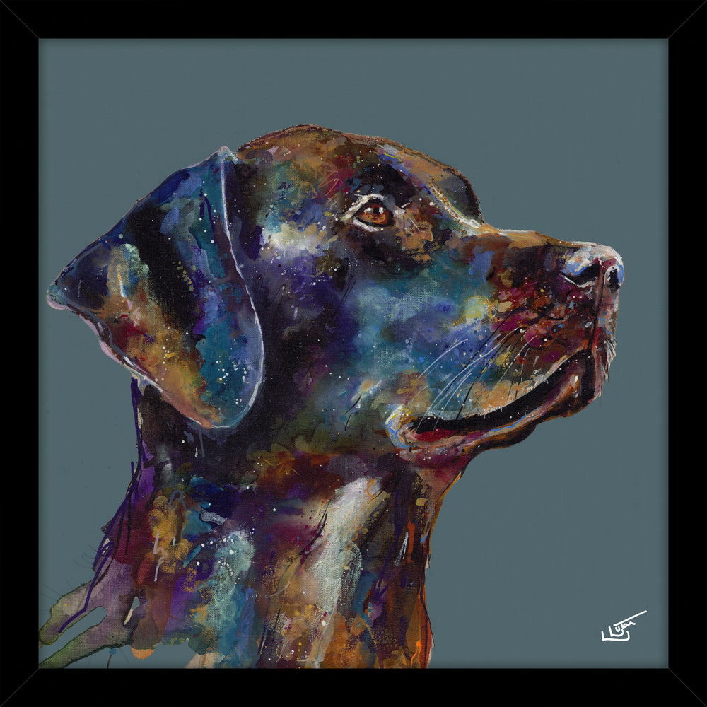 Black Labrador Small By Louise Luton *EXCLUSIVE* - TheArtistsQuarter