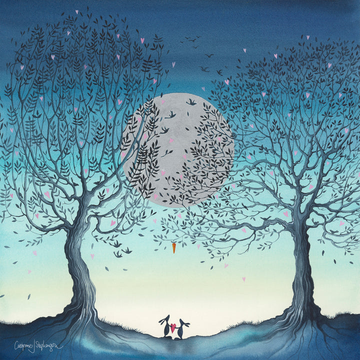 Hope Moon II (Canvas) By Catherine Stephenson *EXCLUSIVE* - TheArtistsQuarter